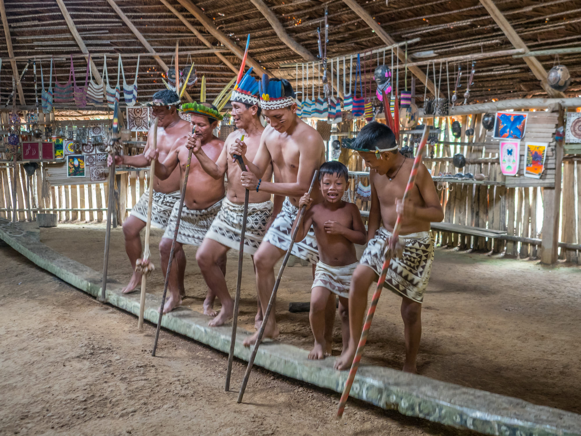 Comunidad nativa Bora Bora en Iquitos