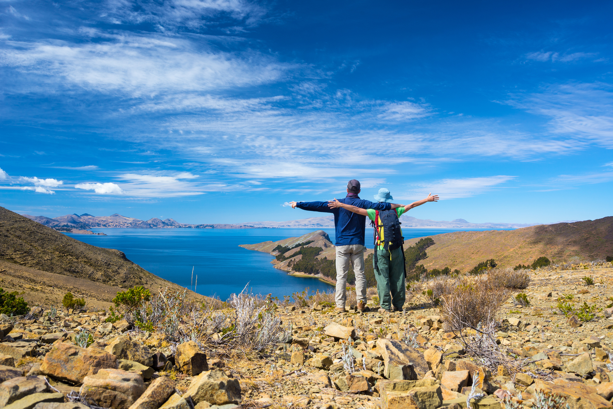 Vistazo del Lago Titicaca